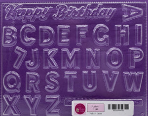 Chocolate Mold  - Letters #141