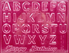 Load image into Gallery viewer, Candy Island Chocolate Mold - Letter and Happy Birthday  #144
