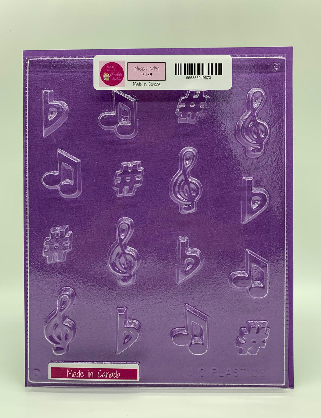 Chocolate Mold -Musical Notes #139