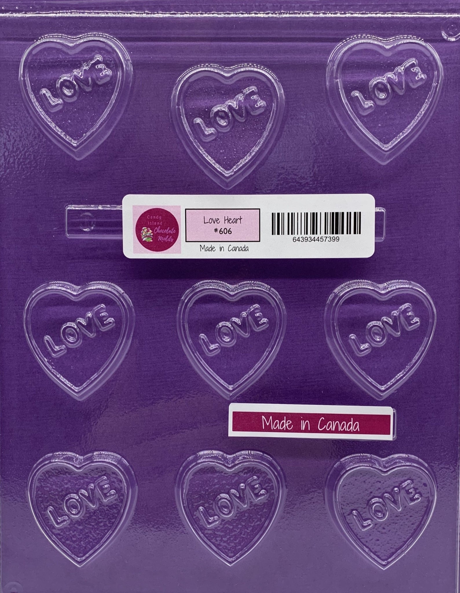 Candy Island Chocolate Mold - Love Heart #606 – Candy Island Chocolate Molds