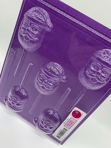 Candy Island Chocolate Mold  - Santa Face Sucker #218