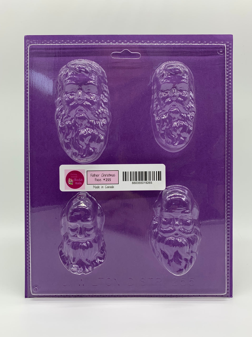 Candy Island Chocolate Mold  - Father Christmas Face #255